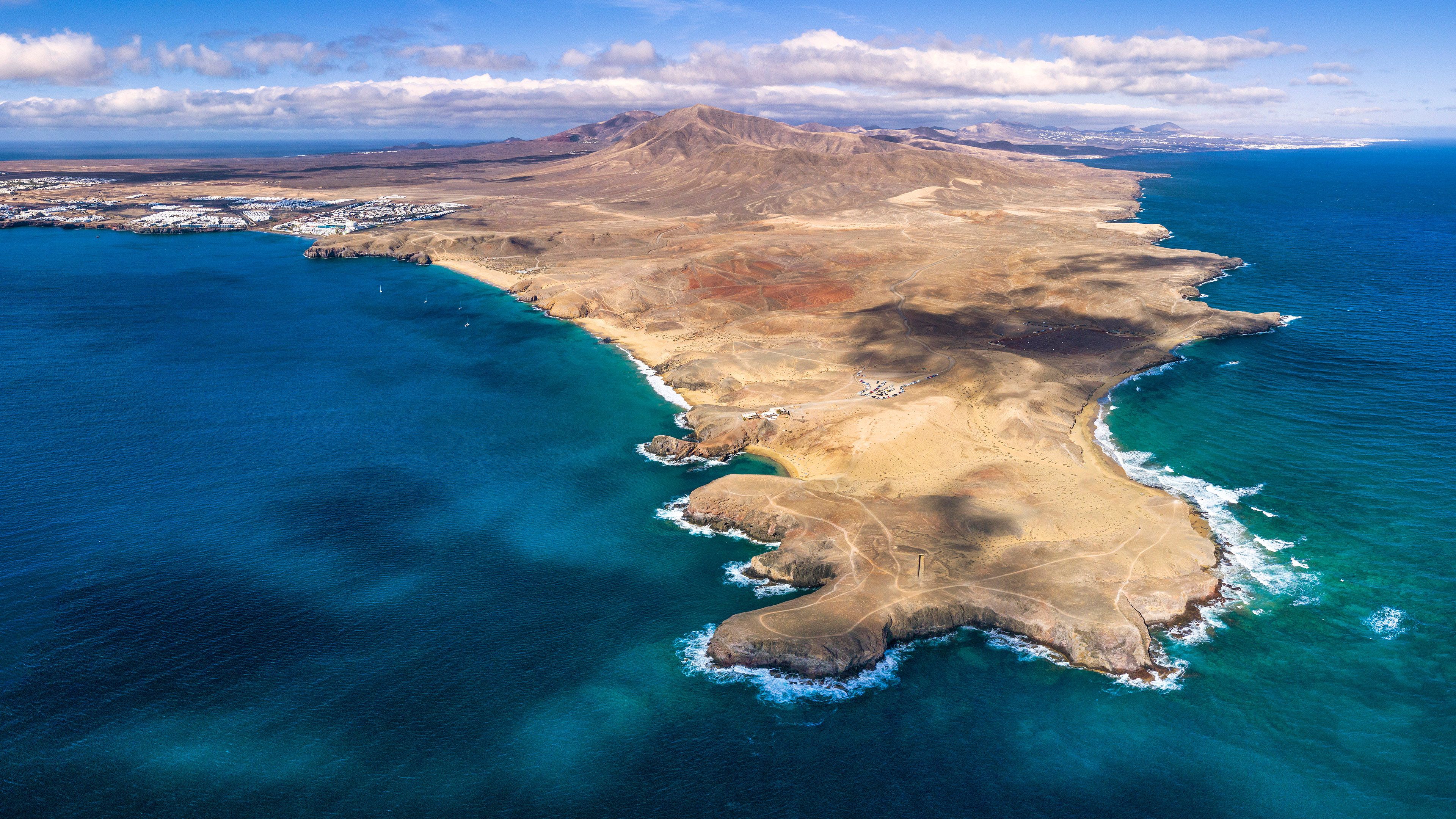 帕帕加约海滩, 兰萨罗特, 加那利群岛, 西班牙 (© Gavin Hellier/Getty Images)