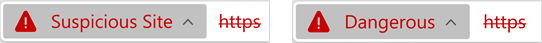 可疑或危险网站的图标 可疑或危险网站的图标
